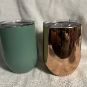 Green and Copper Insulated Tumblers